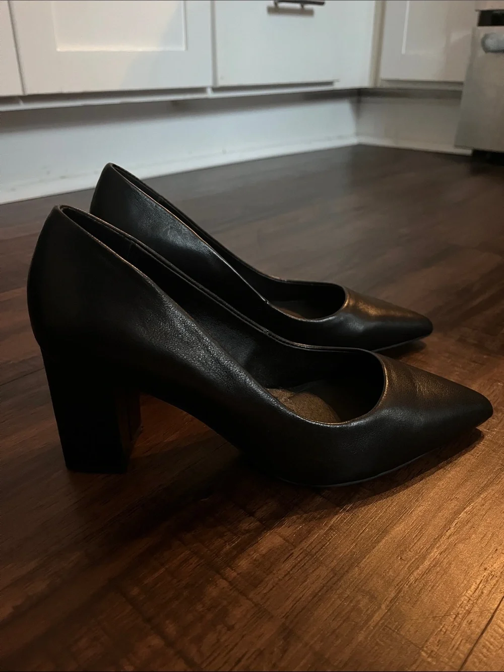 Black Pointed-Toe High Heels